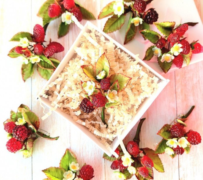 ​Секреты создания реалистичных ягод малины