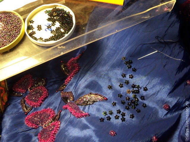 ​Вышивка платья бисером: мастер-класс, часть 8