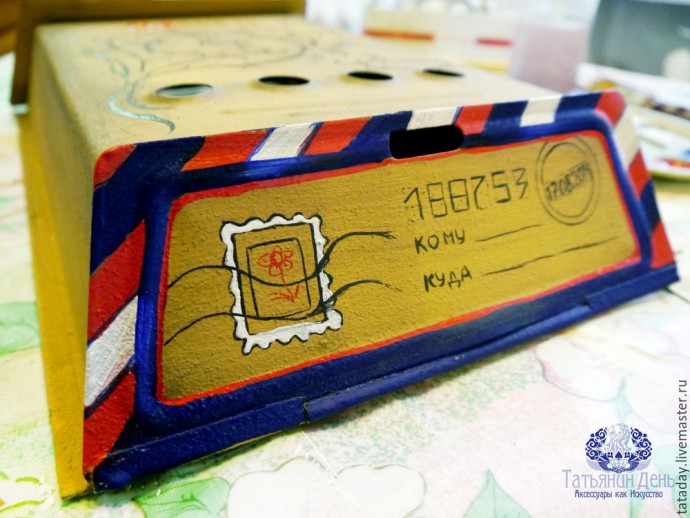 Декорируем старый почтовый ящик: часть 2