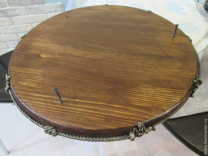 ​Мастерим кофейный столик с "коваными" элементами: часть 3