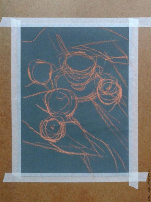 Рисуем натюрморт с яблоками: используем пастель на наждачной бумаге Рисуем натюрморт с яблоками: используем пастель на наждачной бумаге