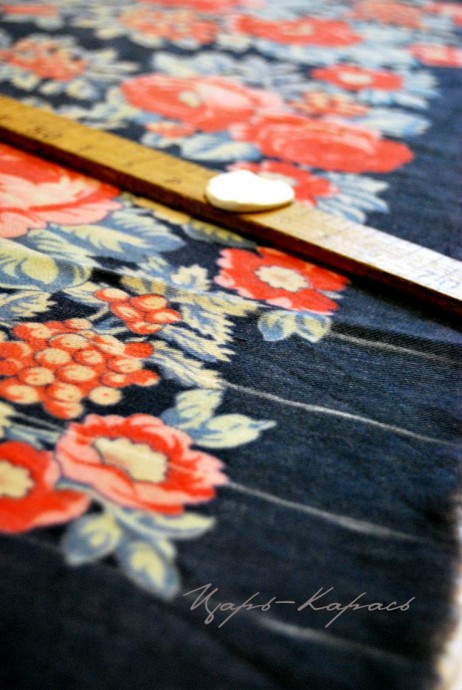 ​Павло-посадская переделка: стильные бусы из платка, часть 1