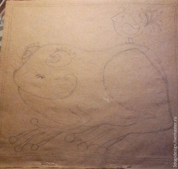 ​Рисуем орнамент на крафт-бумаге: часть 1