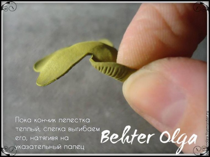 ​Создаем брошь "Белый клевер" из фоамирана: часть 2