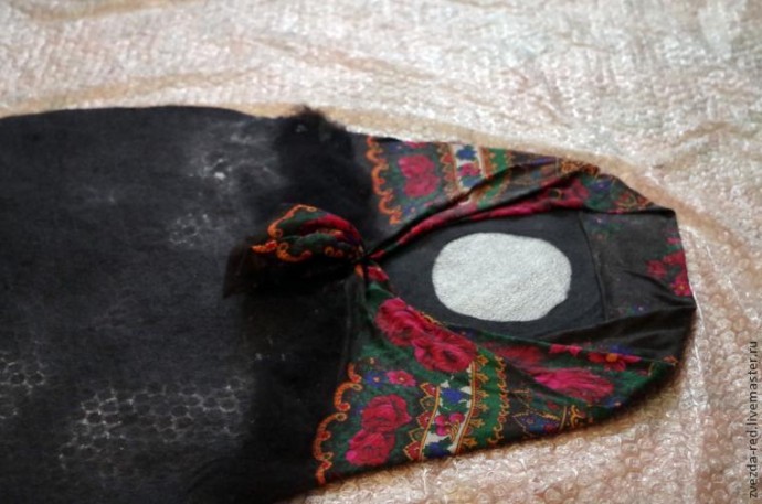 Мастер-класс по валянию сумки "Матрёнушка" с использованием платка: часть 2