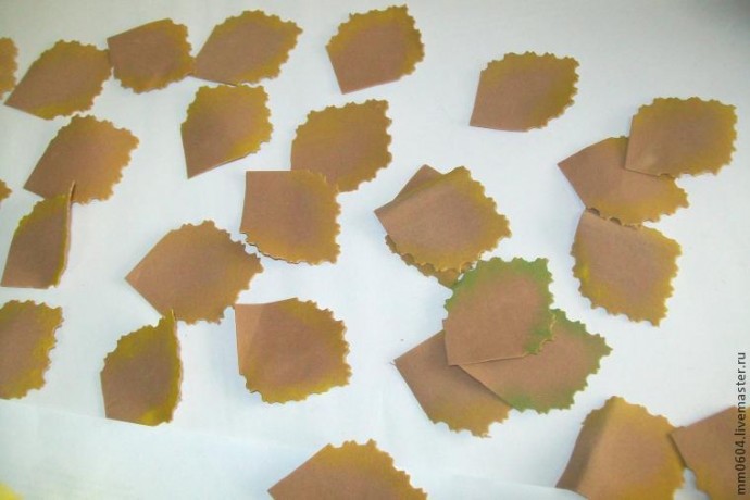 Создаем цветок из листьев: часть 1