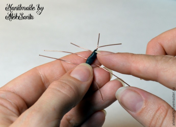 Жук из запекаемой полимерной глины: мастер-класс, часть 1