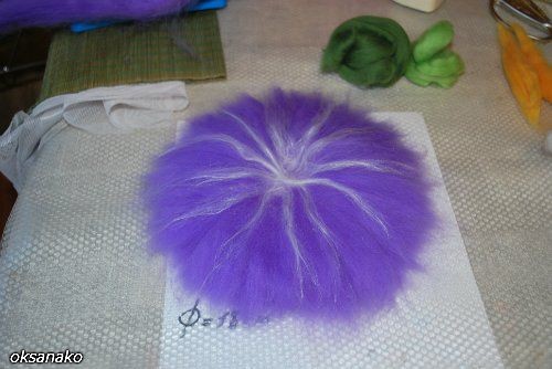 ​Мастер-класс по валянию цветка "Вьюнок": часть 1