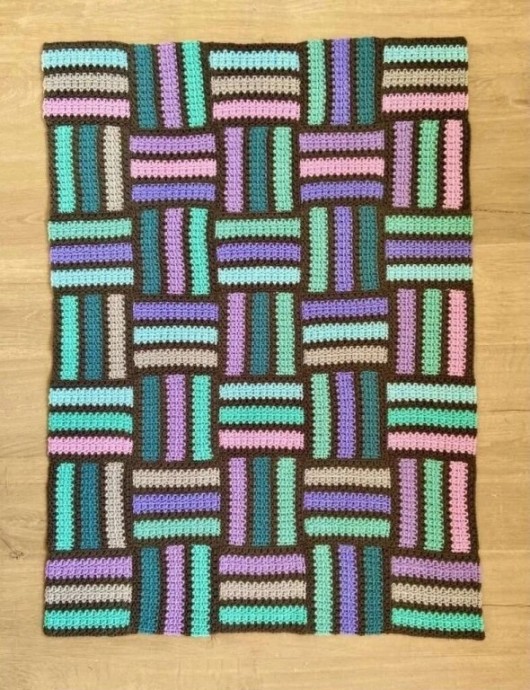 Плед или коврик крючком