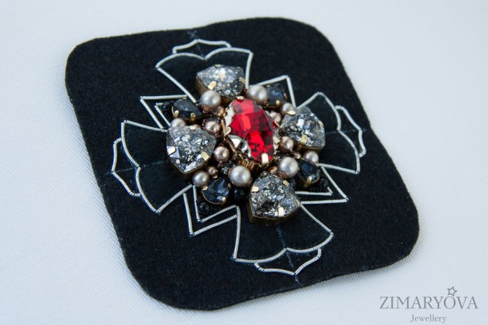 ​Создаем брошь-орден "Primavera": часть 3