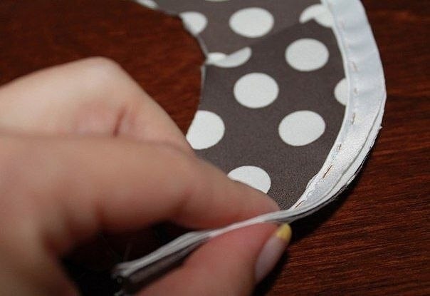 Обработка горловины обтачкой с кантом