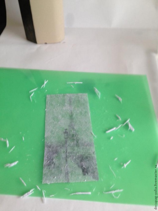 Декупаж с применением 2-шагового кракелюра: часть 1