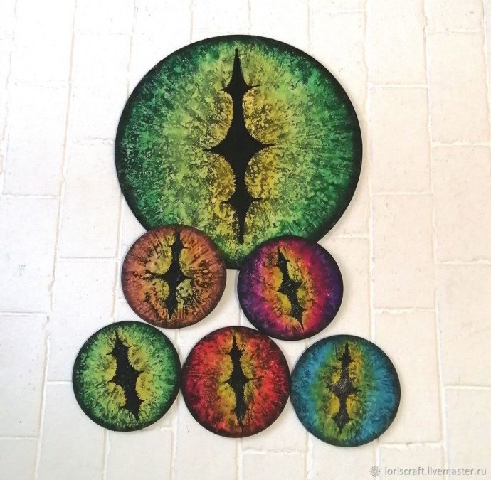 Как создать интерьерное панно "Реалистичный глаз дракона": часть 1