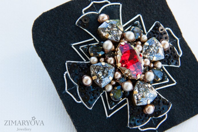 ​Создаем брошь-орден "Primavera": часть 3