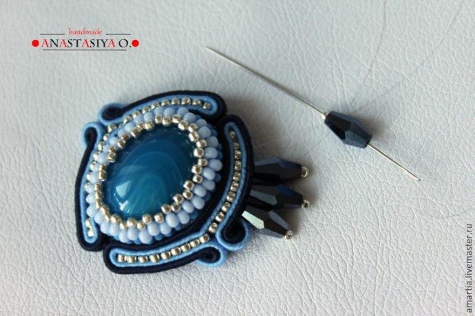 ​Воздушная сутажная брошь своими руками: часть 1