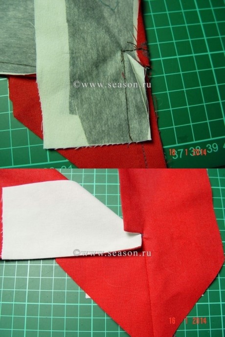 Застёжка с подкройной обтачкой