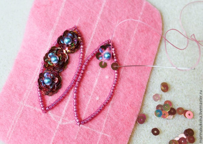 Создаем брошь жучка "Цветочник": часть 2