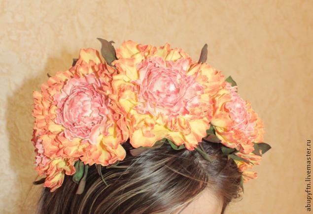 ​Пион из фоамирана своими руками: часть 4