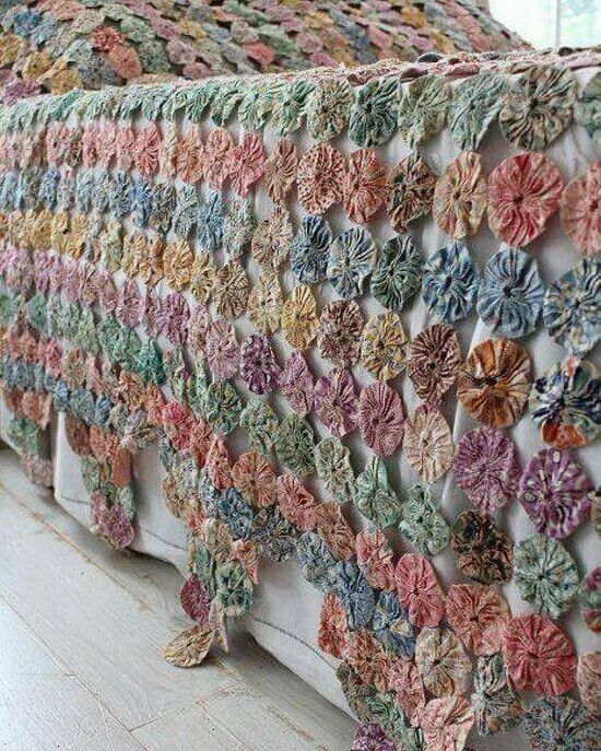 Как сделать красивые цветы йо-йо для декора