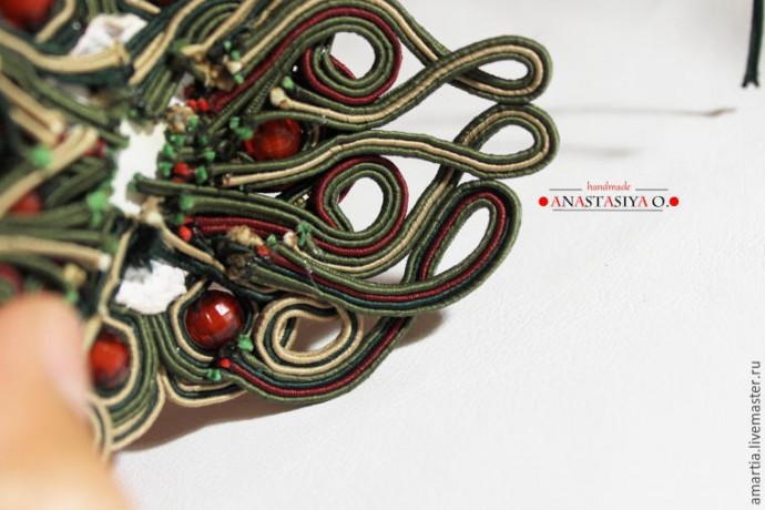 Создание шикарного сутажного браслета с агатом: часть 4