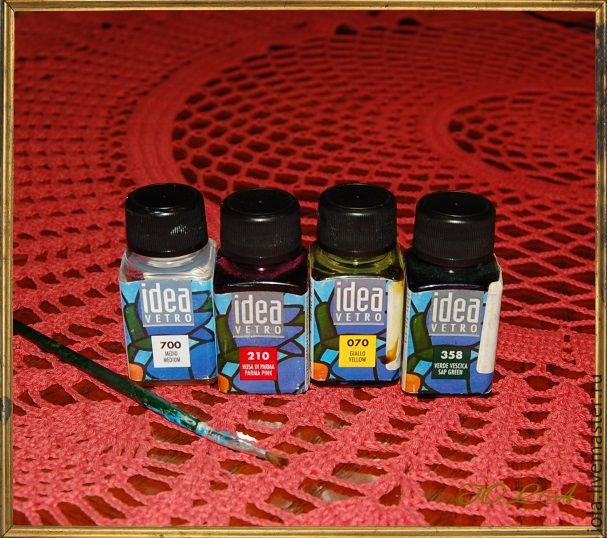 Декорируем стеклянную бутылку "Листопад"