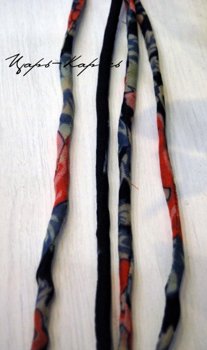 ​Павло-посадская переделка: стильные бусы из платка, часть 1