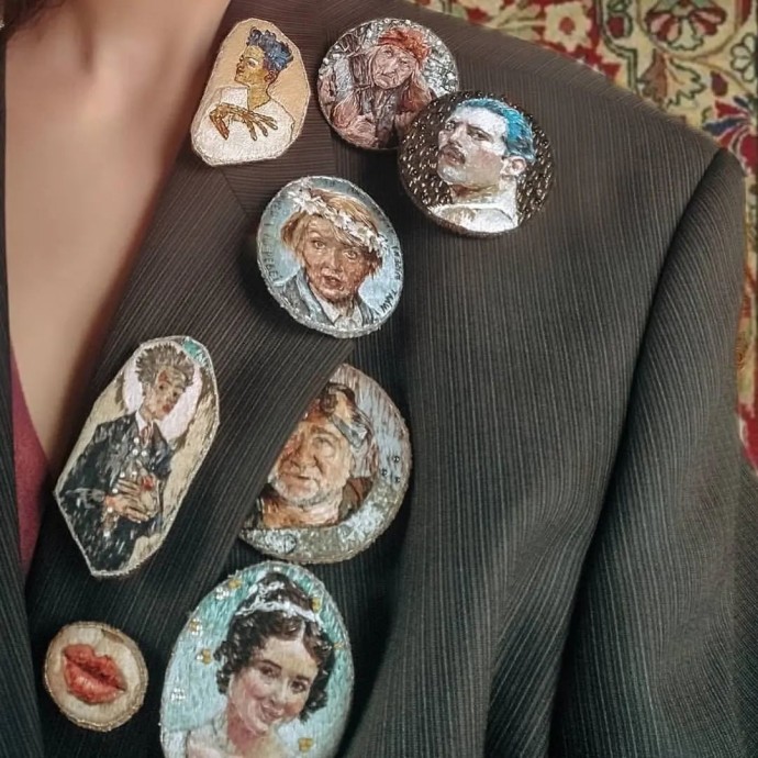 Вышитые брошки: идеи для вдохновенного творчества