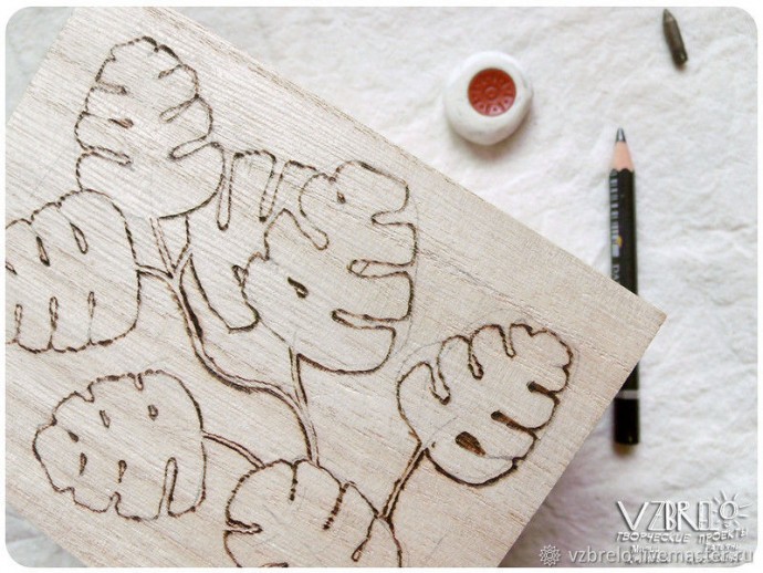 Декорируем шкатулку в технике выжигания по дереву