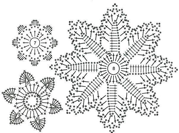 Набор схем для ирландского кружева