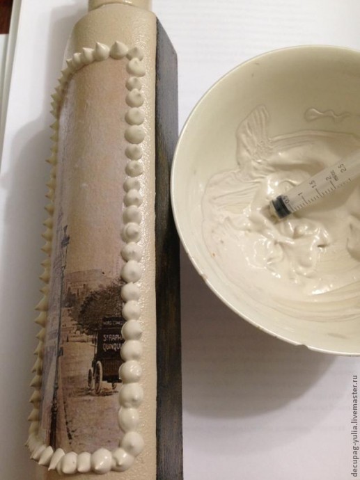 Декупаж с применением 2-шагового кракелюра: часть 2