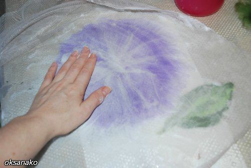 ​Мастер-класс по валянию цветка "Вьюнок": часть 3