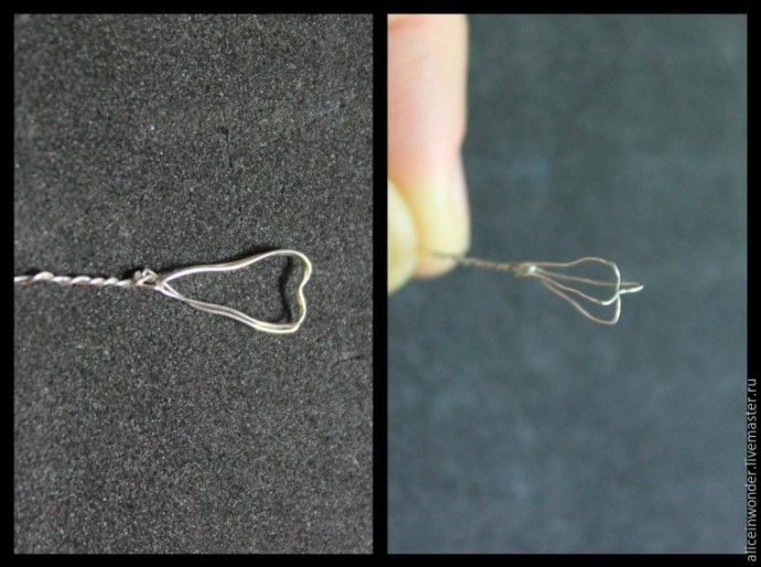 Заколка "Сирень" в технике витраль: часть 1