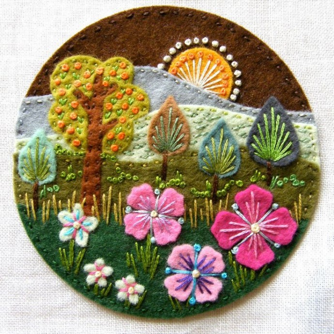 Фетрография: картины из фетра