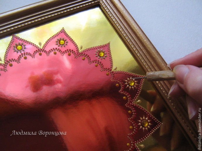 Панно "Огненный петух": часть 3