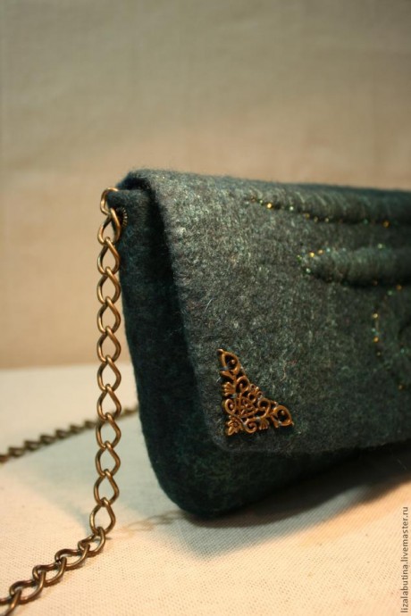 ​Валяный клатч: часть 6