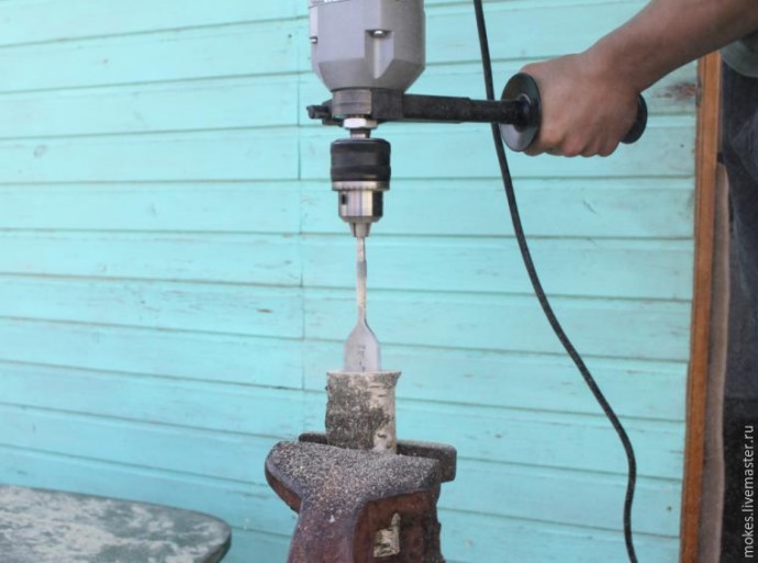 Как сделать березовый светильник: часть 1