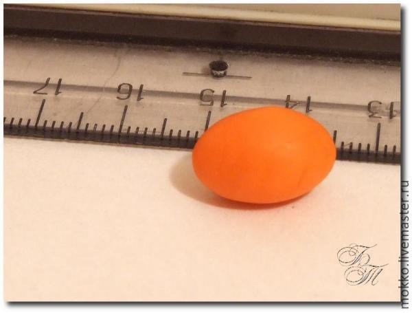 ​Лепим шиповник из полимерной глины: часть 1