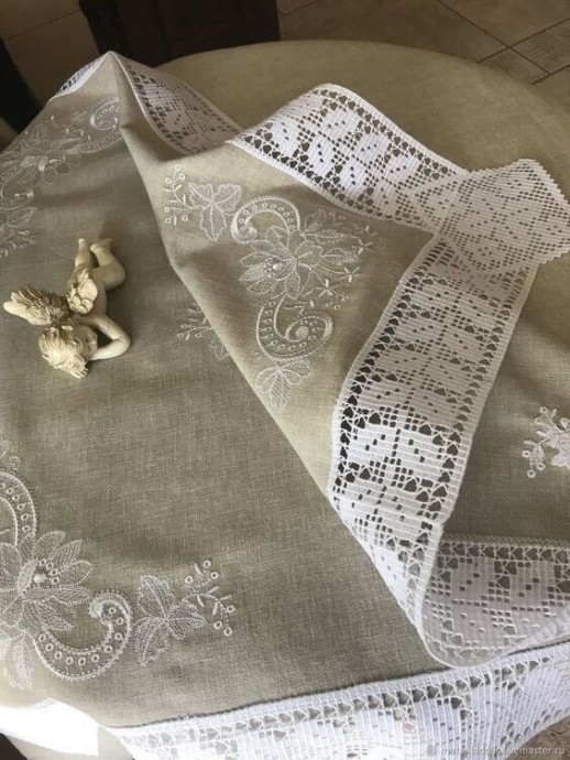 Схема каймы для скатерти