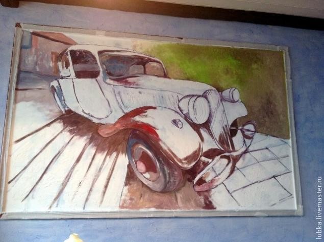 Декор стены: настенная структурная живопись