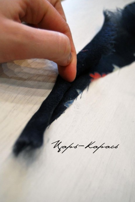 ​Павло-посадская переделка: стильные бусы из платка, часть 1