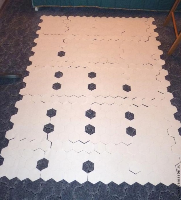 Изготовление блока "бабушкин сад" с помощью бумаги для заморозки