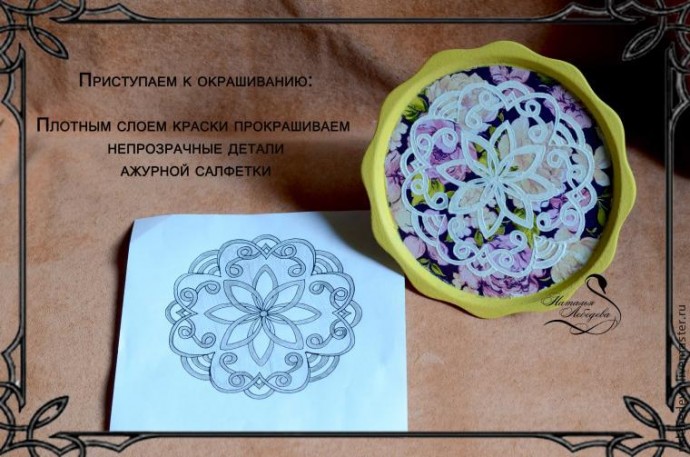 Как легко и просто нарисовать ажурное кружево на поверхности: часть 2