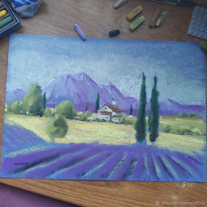 ​Мастер-класс сухой пастелью "Прованс"