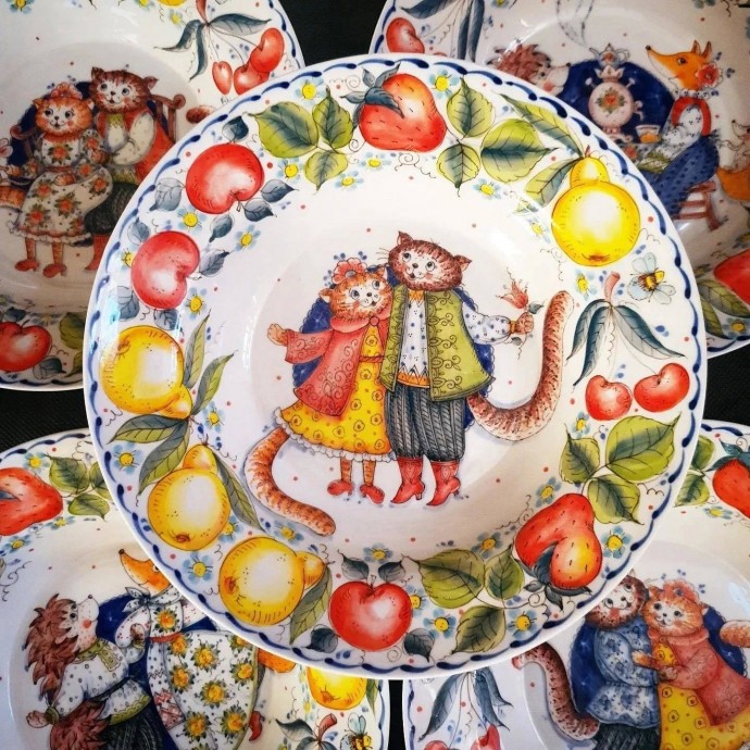 Идеи росписи фарфора