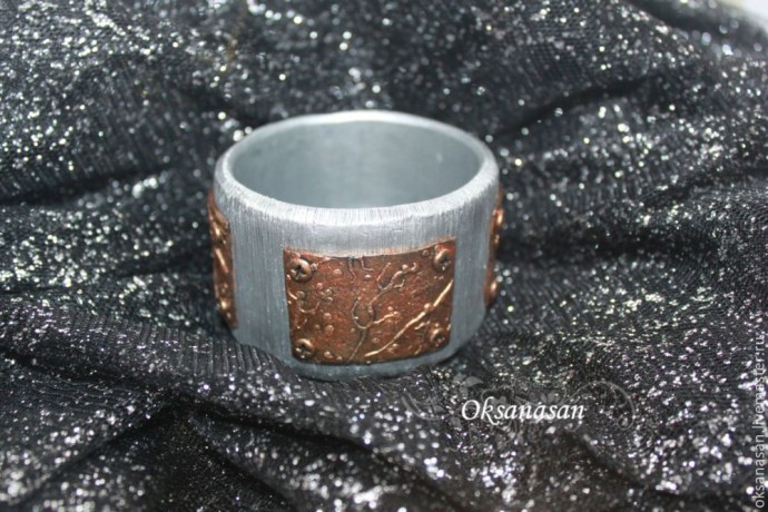 Лепим "металлический" браслет из полимерной глины