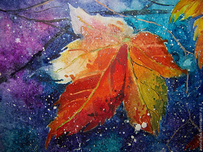 Осенний мастер-класс: акварель по-мокрому, часть 2