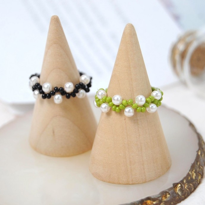 Колье из крупного и мелкого жемчуга