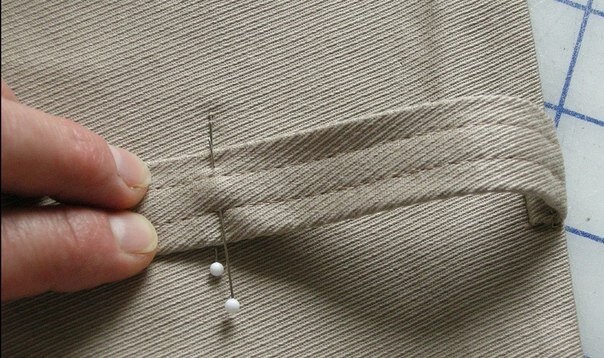 Пришиваем шлевки