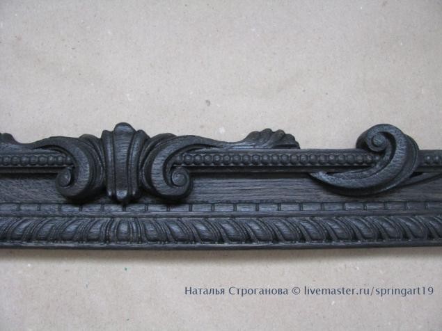 Рама для зеркала: золочение и старение рамы, часть 1