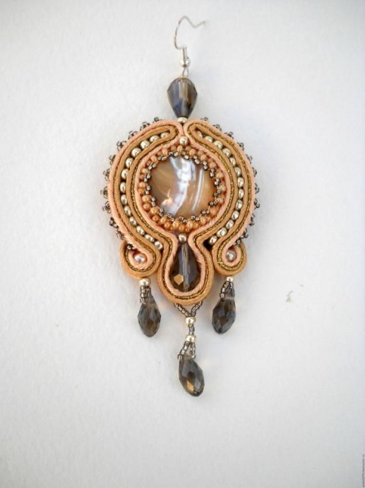 ​Мастер-класс по сутажу "Сутажные серьги Винтаж": часть 9